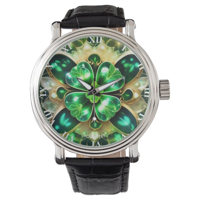 Reloj De Pulsera Fantasy Cute Clover Four Leaf (Anverso)