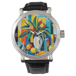 Reloj De Pulsera Fantasy Cute Cubist Still Life