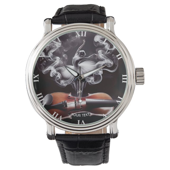 Reloj De Pulsera Fantasy Cute Dancing Ballerina Violin (Anverso)