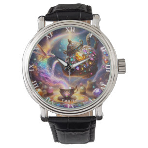 Reloj De Pulsera Fantasy Cute Glass Tea Kettle