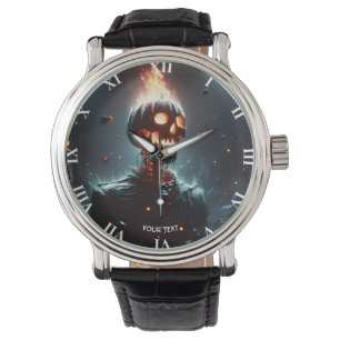 Reloj De Pulsera Fantasy Cute Lantern Pumpkin Halloween