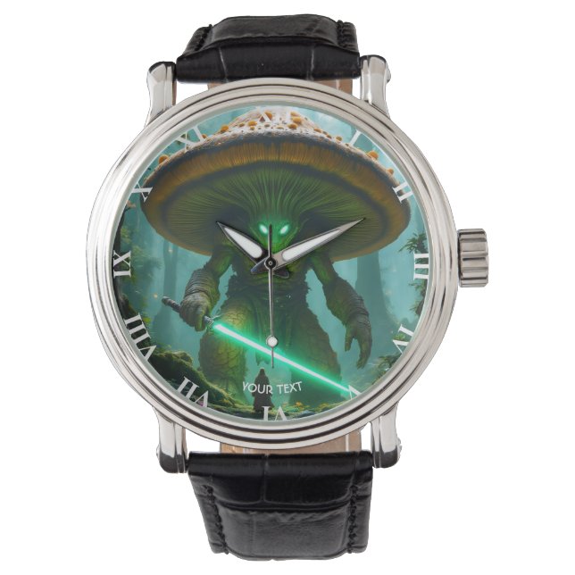 Reloj De Pulsera Fantasy Cute Mushroom Saber Forest (Anverso)