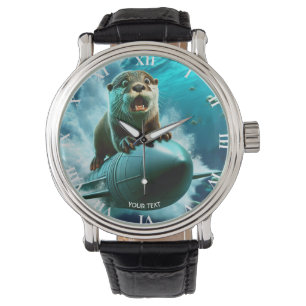 Reloj De Pulsera Fantasy Cute Otter Torpedo Sea