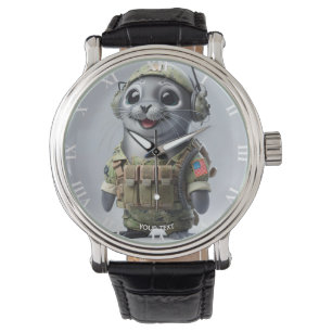 Reloj De Pulsera Fantasy Cute Sea Seal Warrier