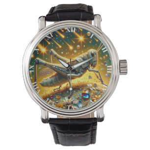 Reloj De Pulsera Fantasy Cute Sequin Grasshopper Stars