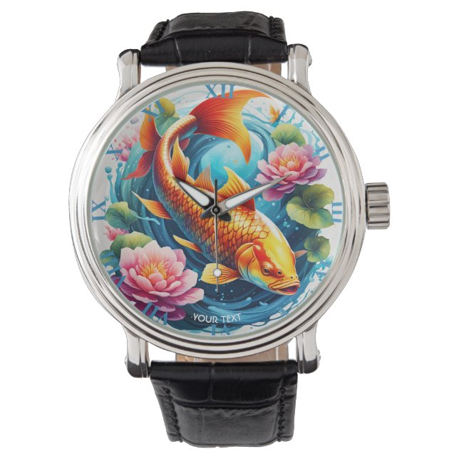 Reloj De Pulsera Fantasy Cute Vivid Flowers (Anverso)