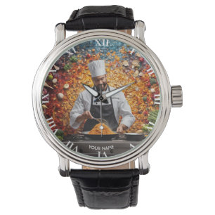 Reloj De Pulsera Fantasy Cute Vivid Mosaic Cook Chef