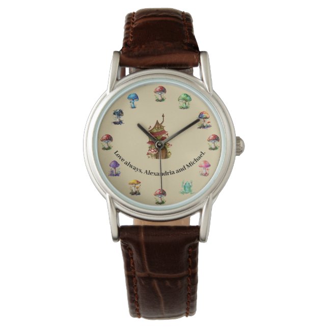 Reloj De Pulsera Fantasy Mushroom (Anverso)