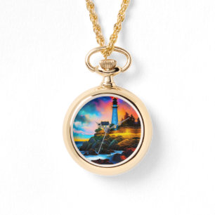 Reloj De Pulsera Faro al atardecer