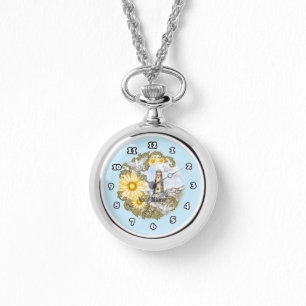 Reloj De Pulsera Faro amarillo de margarita