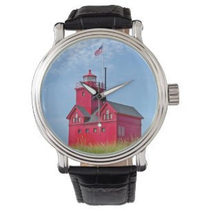 Reloj De Pulsera Faro Big Red Michigan