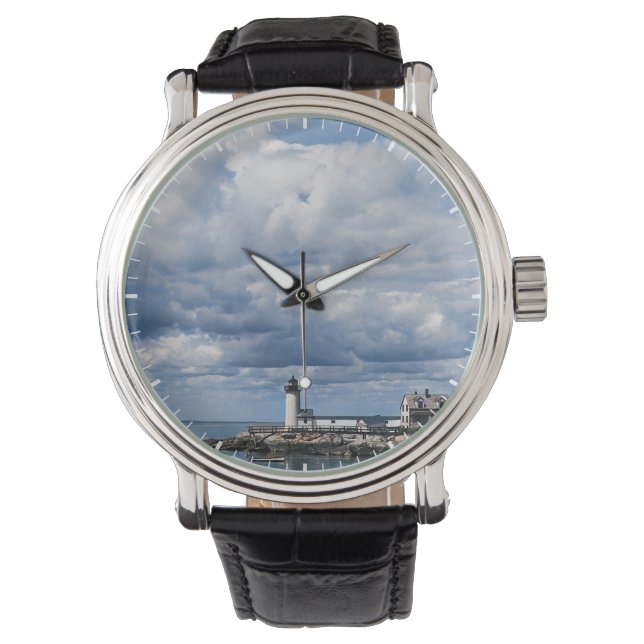 Reloj De Pulsera Faro de Annisquam, Gloucester MA c1904 (Anverso)