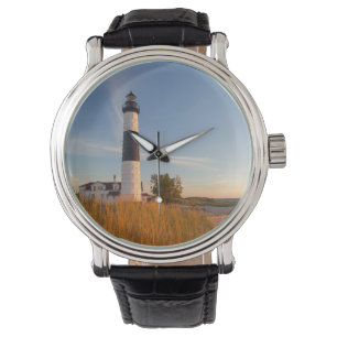 Reloj De Pulsera Faro de Big Sable Point en el lago Michigan 3