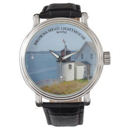 Reloj De Pulsera Faro de Browns Head, Vinalhaven Maine Watch