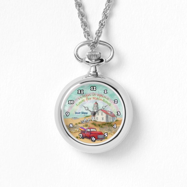 Reloj De Pulsera Faro de Camión de Playa (Anverso)