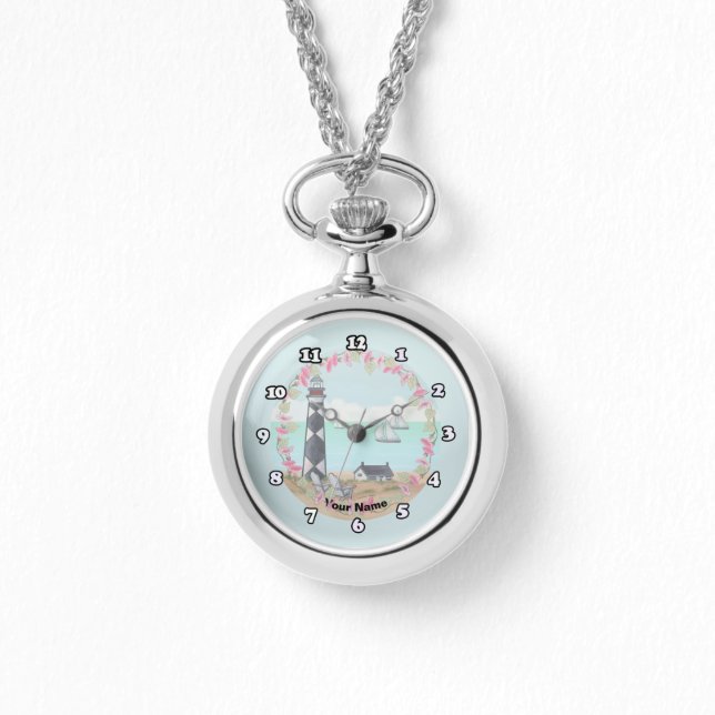 Reloj De Pulsera Faro de Cape Lookout (Anverso)