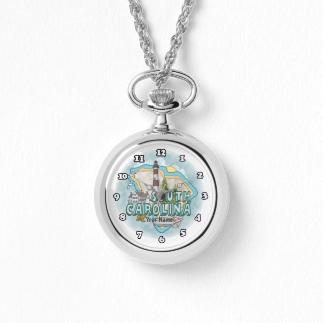 Reloj De Pulsera Faro de Carolina del Sur (Anverso)