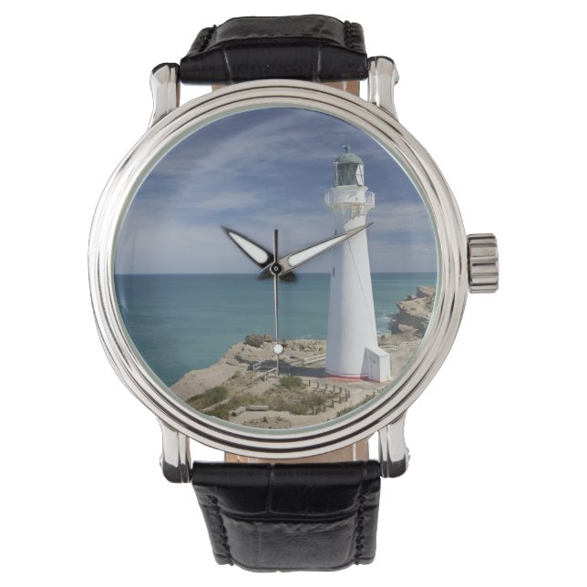 Reloj De Pulsera Faro de Castle Point, Castlepoint, Wairarapa, (Anverso)