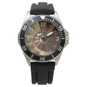Reloj De Pulsera Faro de espiral de escalera Quartz