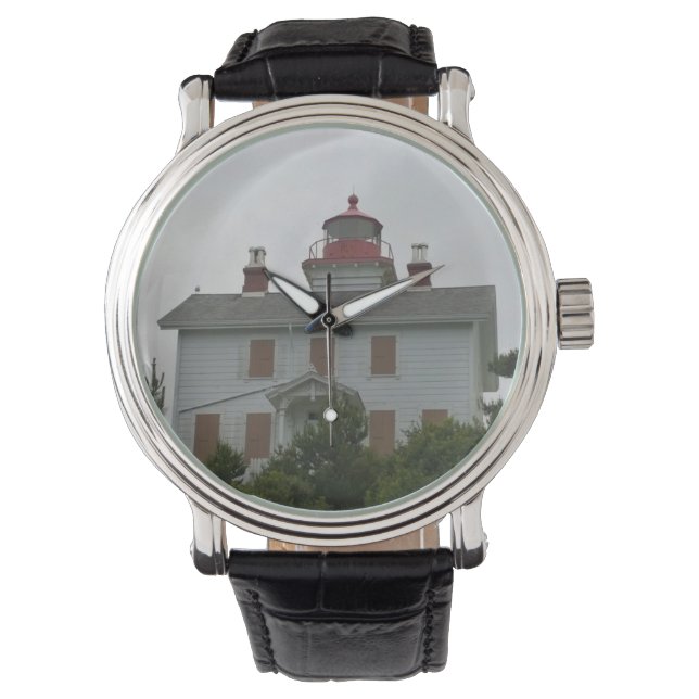 Reloj De Pulsera Faro de la bahía de Yaquina, OR (Anverso)