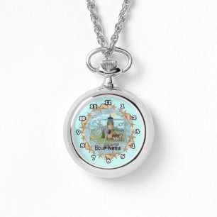 Reloj De Pulsera Faro de las conchas de Washington