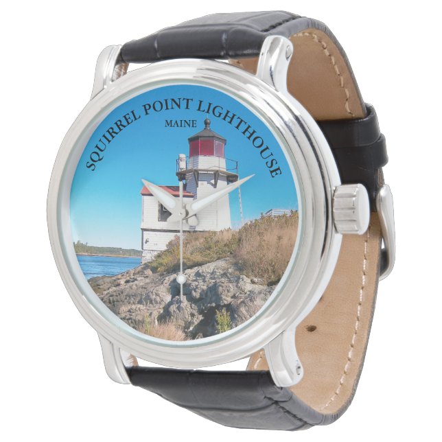 Reloj De Pulsera Faro de punta de ardilla, Maine eWatch (Angular)