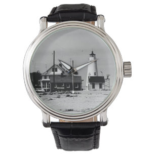Reloj De Pulsera Faro del punto de la ensenada