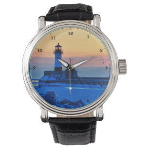 Reloj De Pulsera Faro Duluth Minnesota Lago Superior