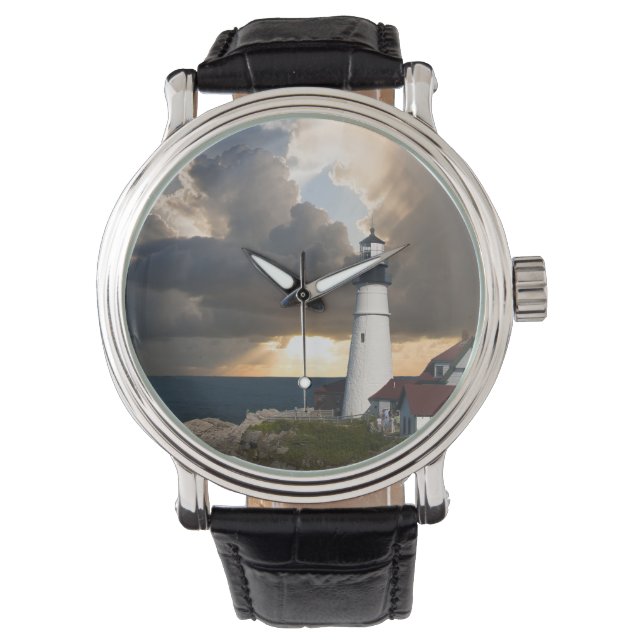 Reloj De Pulsera Faro en una tormenta (Anverso)