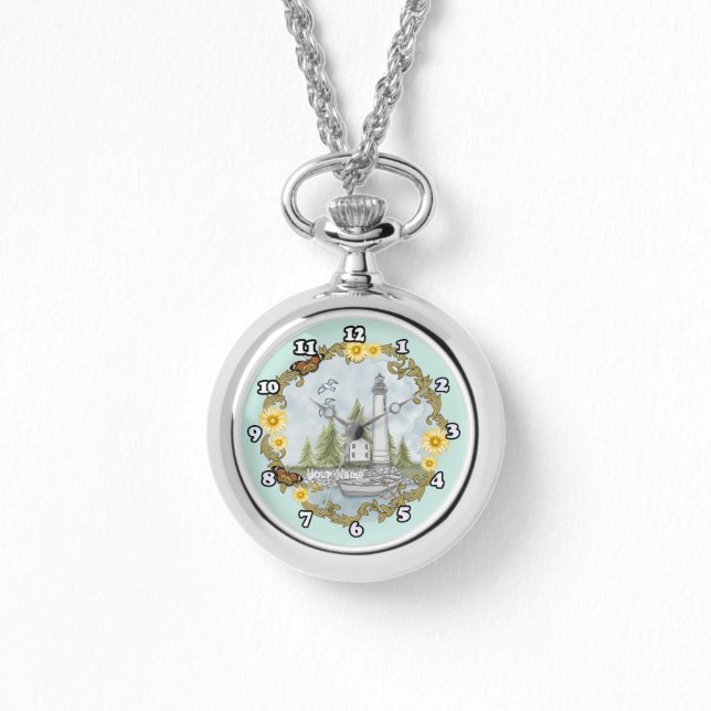 Reloj De Pulsera Faro Floral de Alabama (Anverso)