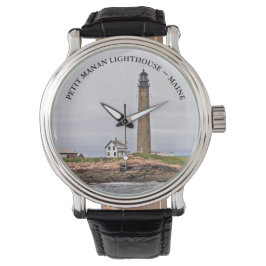 Reloj De Pulsera Faro Petit Manan, Maine eWatch
