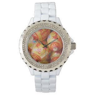 Reloj De Pulsera Faroles de papel chinos con suerte