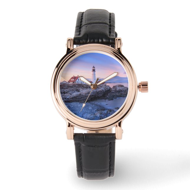 Reloj De Pulsera Faros | Cabo Elizabeth, Maine (Anverso)