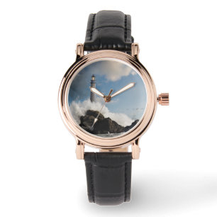 Reloj De Pulsera Faros   Faro Con Ondas Caídas