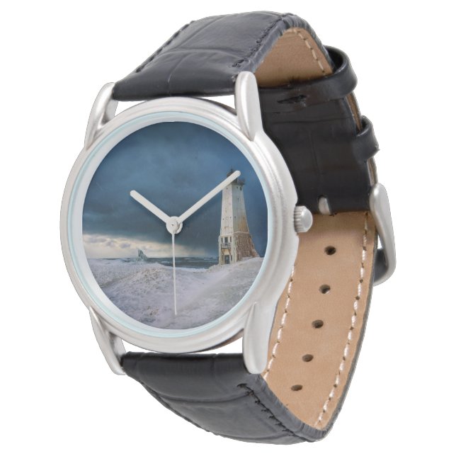 Reloj De Pulsera Faros | Faro Frankfort Lago Michigan (Angular)