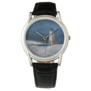 Reloj De Pulsera Faros Faro Frankfort Lago Michigan