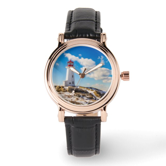 Reloj De Pulsera Faros | Peggy's Cove Nova Scotia (Anverso)
