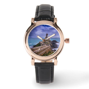 Reloj De Pulsera Faros   Petit Minou Lighthouse Francia