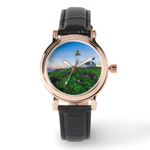 Reloj De Pulsera Faros Point Lighthouse Bristol Maine