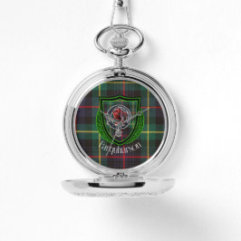 Reloj De Pulsera Farquharson Scottish Clan Tartan & Crest