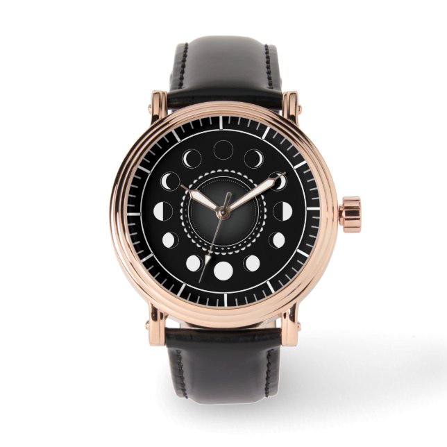Reloj De Pulsera fases de la luna (Anverso)