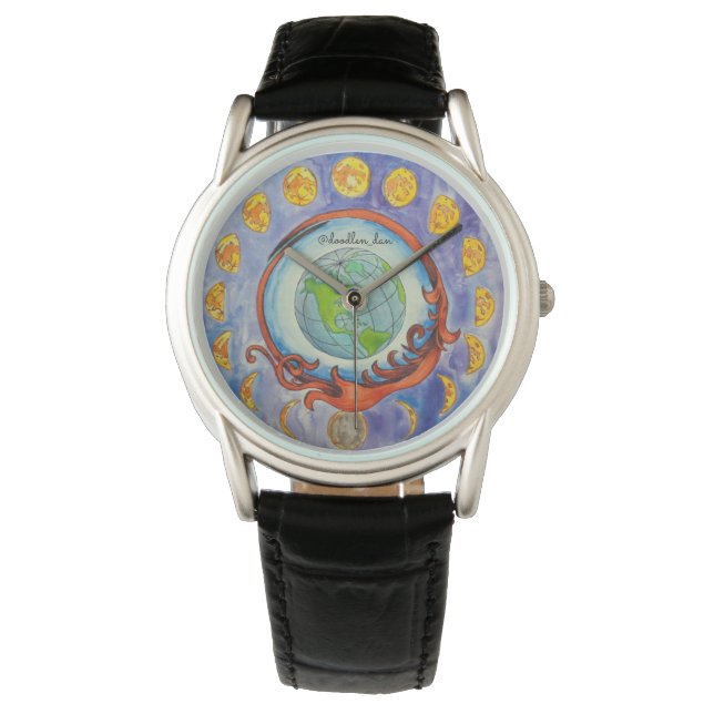Reloj De Pulsera fases de luna (Anverso)