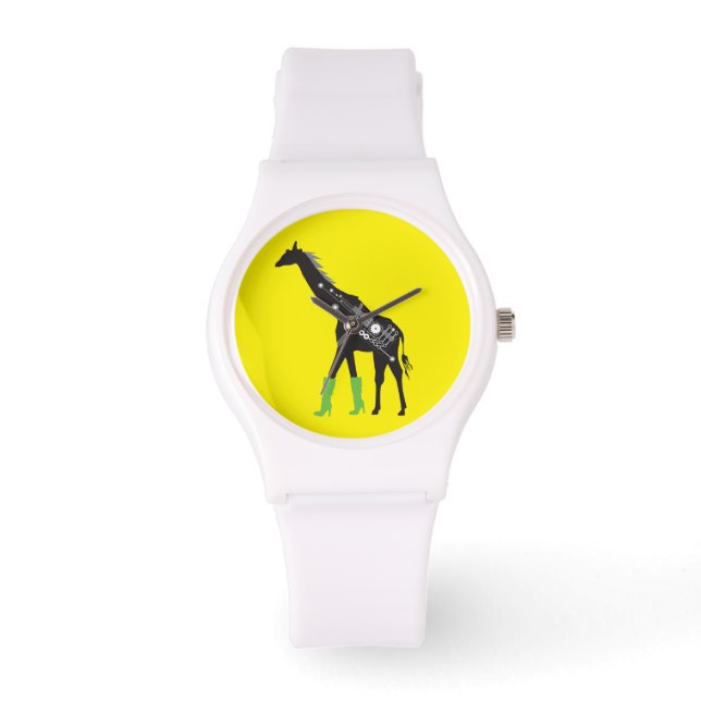 Reloj De Pulsera Fashionista Giraffe White Sporty Watch (Anverso)
