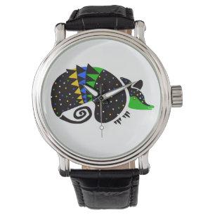 Reloj De Pulsera Fauna silvestre - ARMADILLO dibujado a mano - Bras