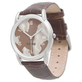 Reloj De Pulsera Faux Cow Leather Trendy Luxury Elegant Collection