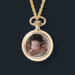 Reloj De Pulsera Faux Gold Roman Numerals & Personalizado Photo<br><div class="desc">Relájate con un overlay de números romanos de color dorado a los que puedes añadir tu propia foto.</div>