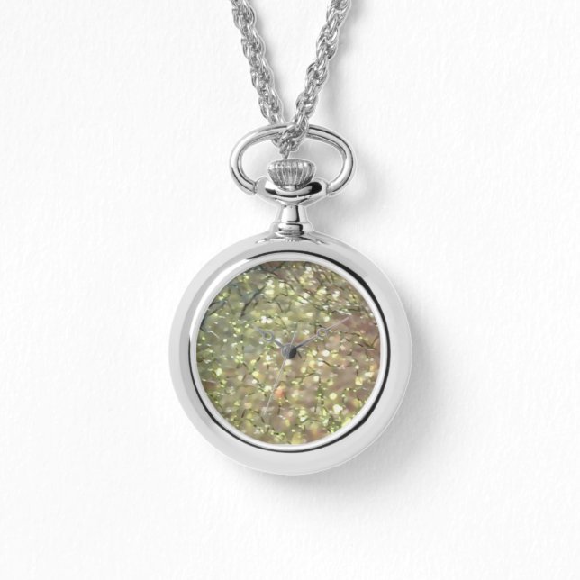 Reloj De Pulsera Faux Light Olive Crystal Style Mesh Watch (Anverso)