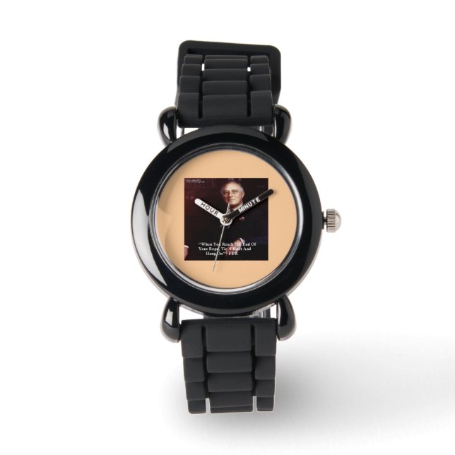 Reloj De Pulsera FDR y cita Agárrate a tu cuerda (Anverso)