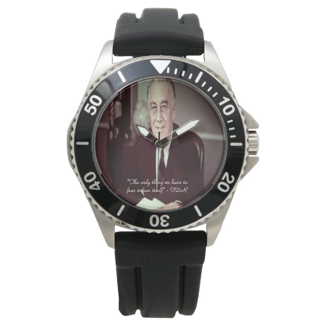 Reloj De Pulsera FDR y nada que temer a la observación de citas (Anverso)