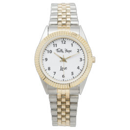 RELOJ DE PULSERA FE, ESPERANZA, AMOR